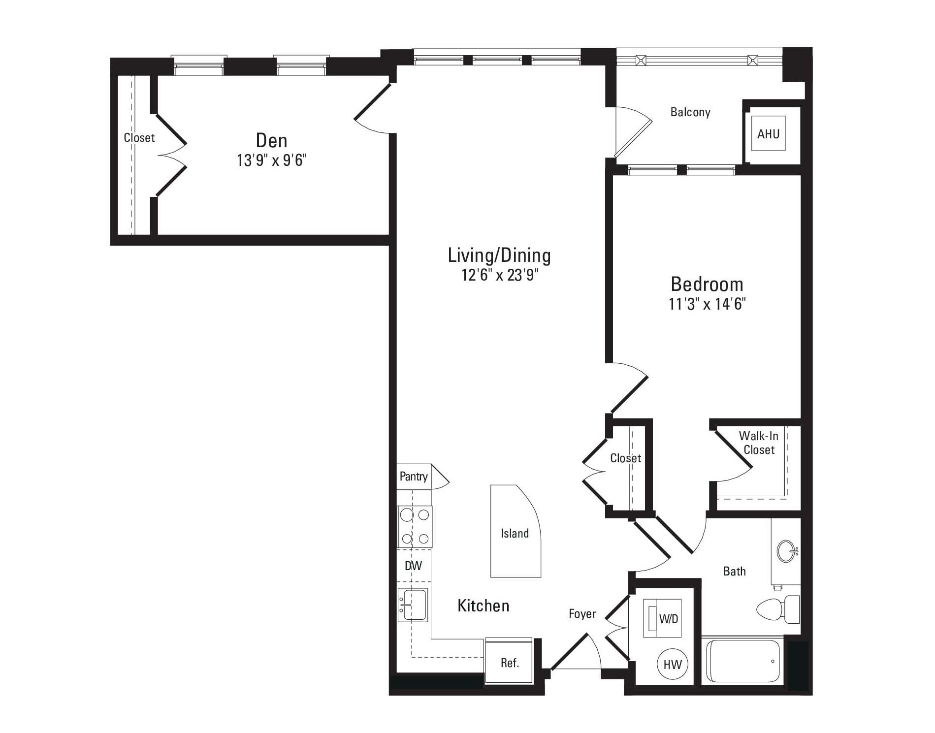 Floor Plan Image of Apartment Apt 364